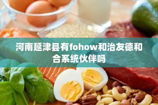 河南延津县有fohow和治友德和合系统伙伴吗