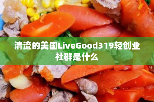 清流的美国LiveGood319轻创业社群是什么