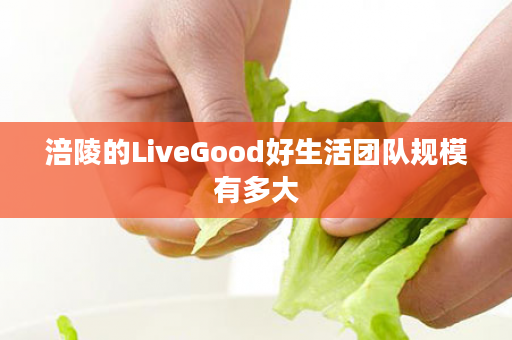 涪陵的LiveGood好生活团队规模有多大