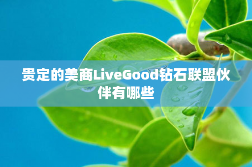 贵定的美商LiveGood钻石联盟伙伴有哪些