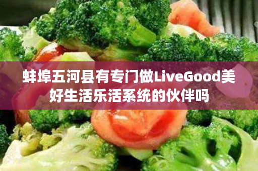 蚌埠五河县有专门做LiveGood美好生活乐活系统的伙伴吗