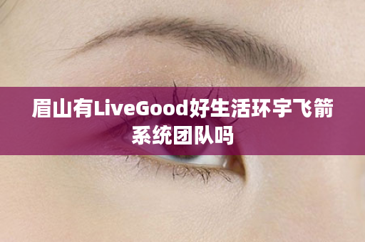 眉山有LiveGood好生活环宇飞箭系统团队吗