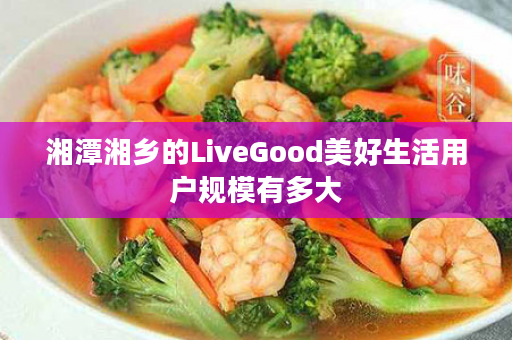 湘潭湘乡的LiveGood美好生活用户规模有多大