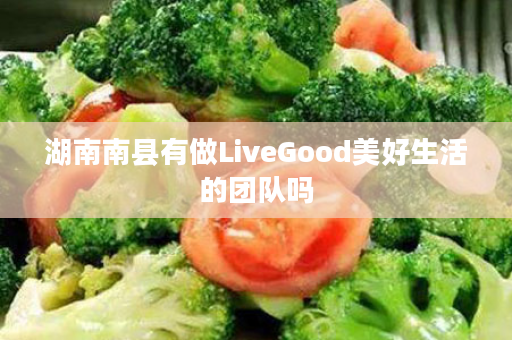 湖南南县有做LiveGood美好生活的团队吗