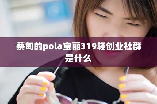 蔡甸的pola宝丽319轻创业社群是什么