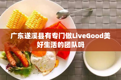 广东遂溪县有专门做LiveGood美好生活的团队吗