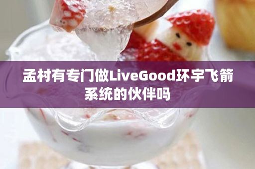 孟村有专门做LiveGood环宇飞箭系统的伙伴吗