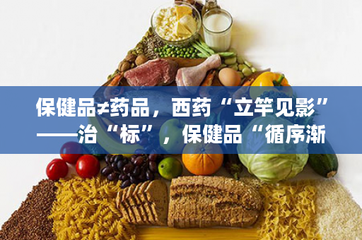 保健品≠药品，西药“立竿见影”——治“标”，保健品“循序渐进”——治“本”，别说纽崔莱的营养保健品没效，你坚持吃了吗？