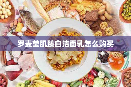 罗麦莹肌臻白洁面乳怎么购买