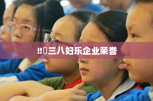 ‼️三八妇乐企业荣誉