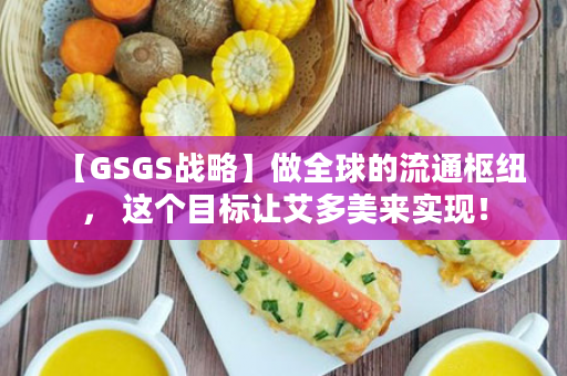 【GSGS战略】做全球的流通枢纽， 这个目标让艾多美来实现！